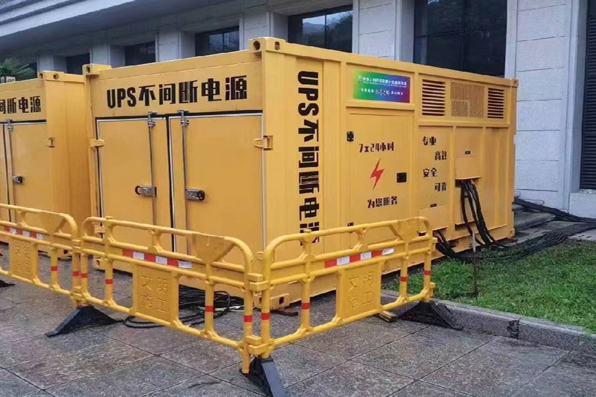 琼中发电机租赁施工现场