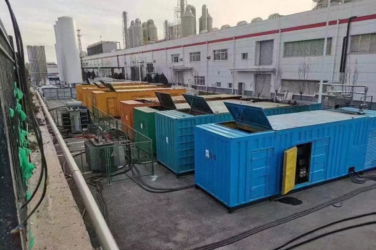 琼中发电机租赁施工现场